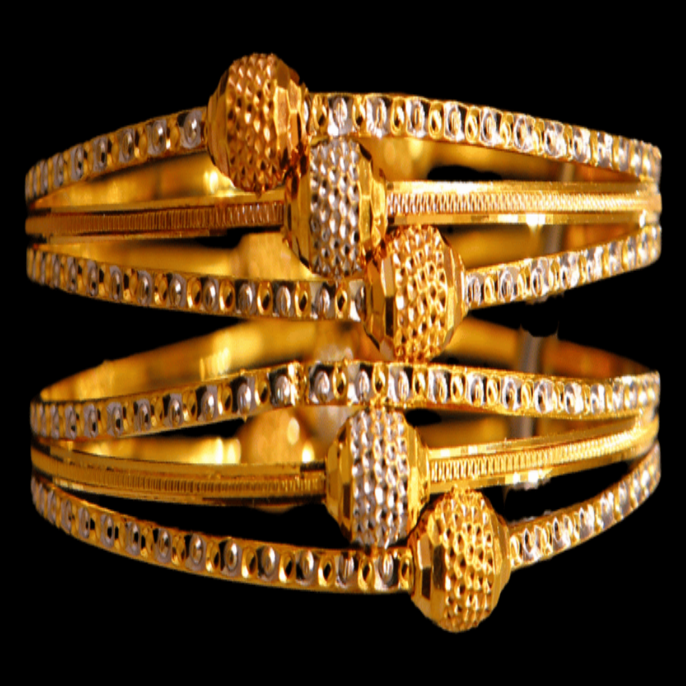 22K Gold Bangle Set (M)